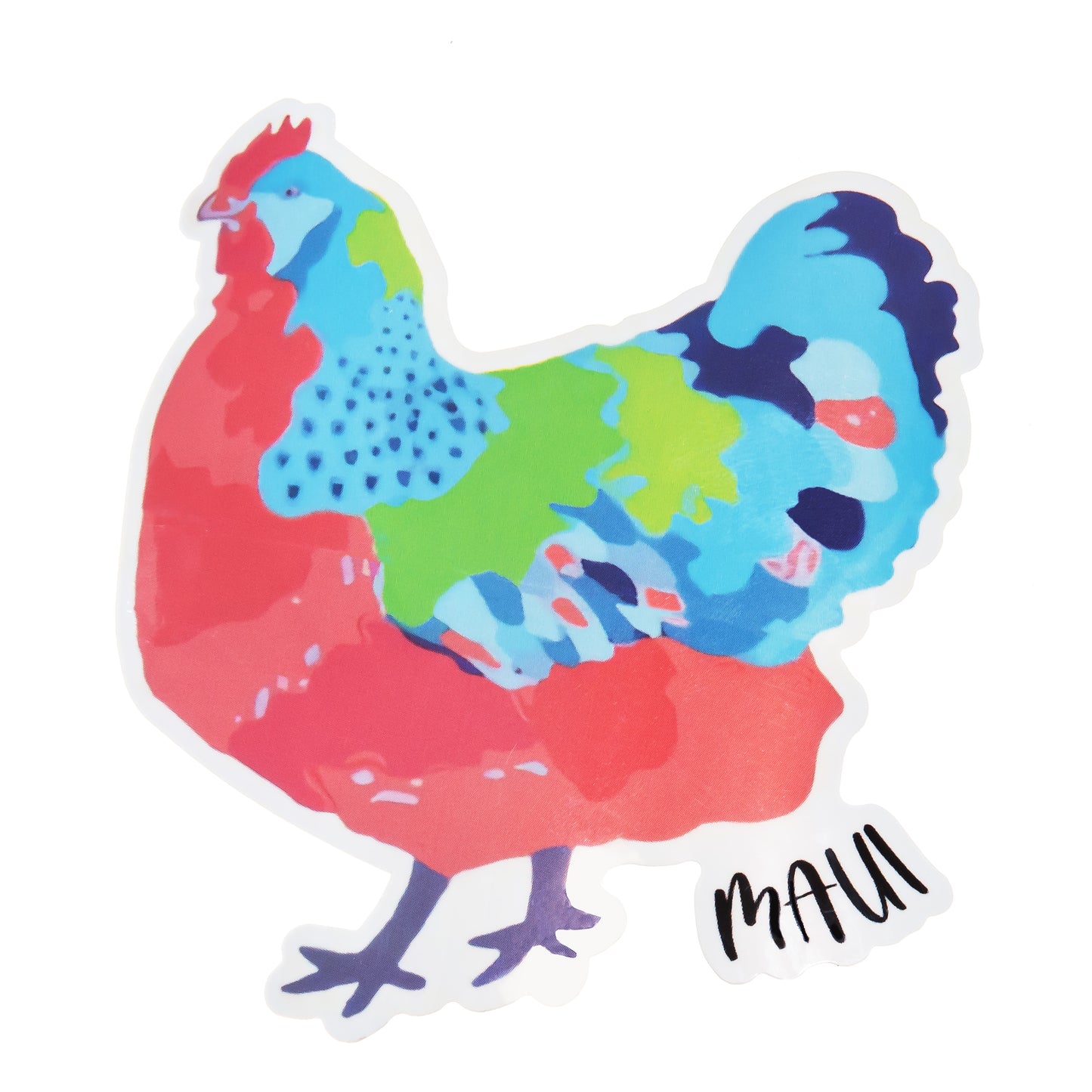 Maui Rooster Stickers