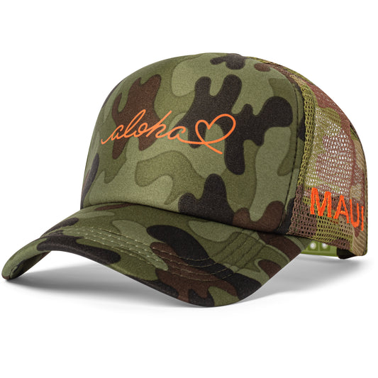 Aloha Love Maui Trucker Hat